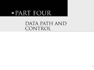 Instruction Execution in Simple Computer Instruction fetch Instruction decode Oprand fetch Execute