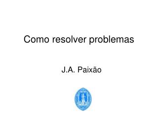 Como resolver problemas