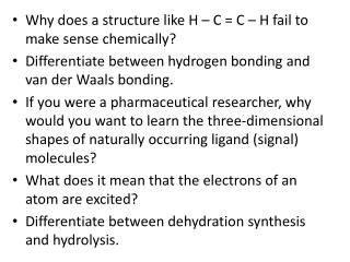 Why does a structure like H – C = C – H fail to make sense chemically?