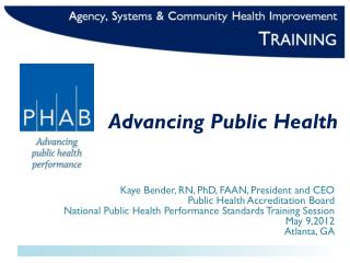 Advancing Public Health