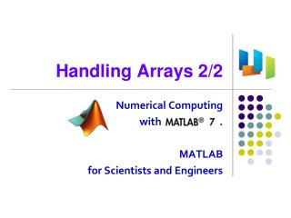 Handling Arrays 2/2