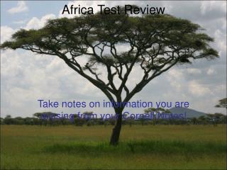 Africa Test Review