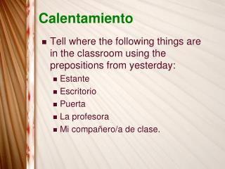 Calentamiento