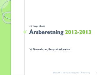 Årsberetning 2012-2013