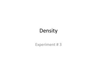 Density