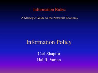 Information Policy