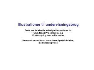 Illustrationer til undervisningsbrug Dette sæt indeholder udvalgte illustrationer fra