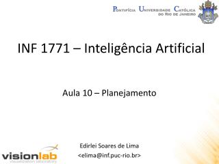 INF 1771 – Inteligência Artificial