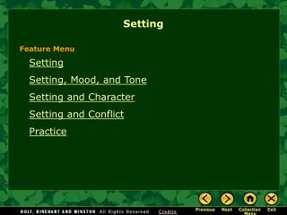 Setting
