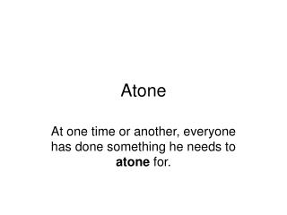 Atone