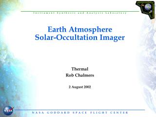 Earth Atmosphere Solar-Occultation Imager