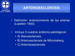 ARTERIOESCLEROSIS