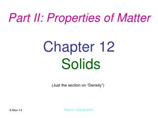 Chapter 12 Solids