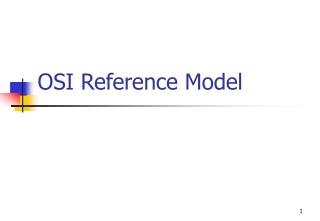 OSI Reference Model