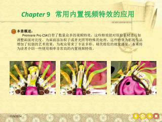Chapter 9 常用内置视频特效的应用
