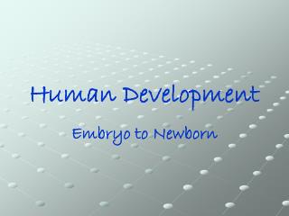 Human Development