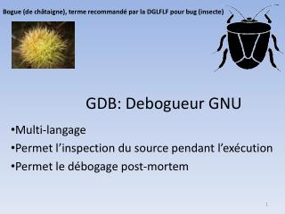 GDB: Debogueur GNU