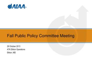 Fall Public Policy Committee Meeting