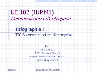 UE 102 (IUP.M1) Communication d’entreprise