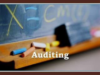 Auditing