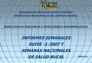 SECRETARIA DE SALUD DEL DISTRITO FEDERAL SERVICIOS DE SALUD PUBLICA DEL DISTRITO FEDERAL
