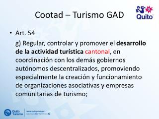 Cootad – Turismo GAD