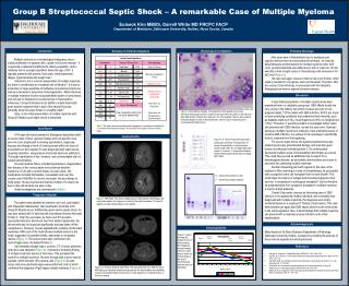 Group B Streptococcal Septic Shock – A remarkable Case of Multiple Myeloma