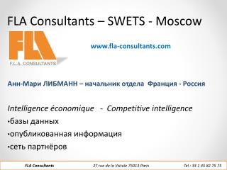 FLA Consultants – SWETS - Moscow