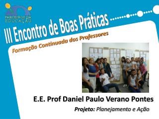 Formação Continuada dos Professores