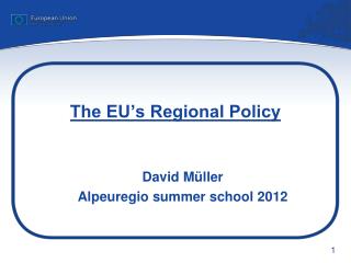 The EU’s Regional Policy