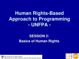 Human Rights-Based Approach to Programming - UNFPA -