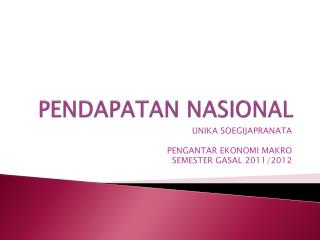 PENDAPATAN NASIONAL