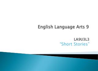 English Language Arts 9