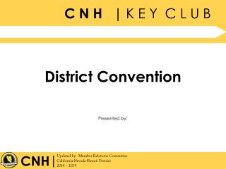 District Convention