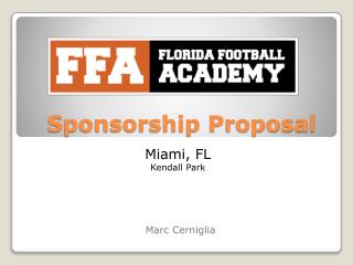 Sponsorship Proposal