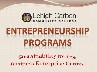 Entrepreneurship Programs