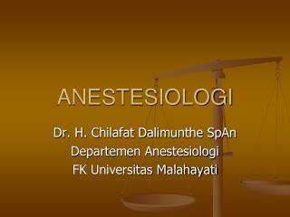 ANESTESIOLOGI