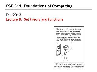 CSE 311: Foundations of Computing