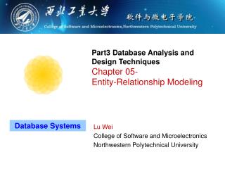 Part3 Database Analysis and Design Techniques Chapter 05- Entity-Relationship Modeling