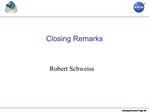 Closing Remarks