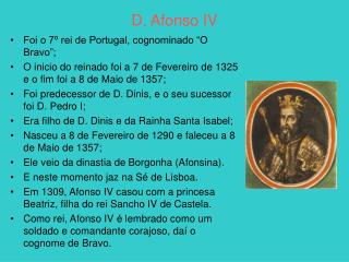 D. Afonso IV
