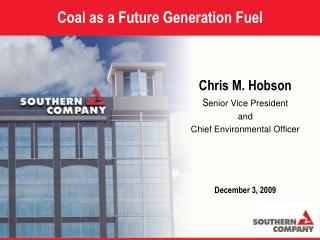 Coal as a Future Generation Fuel