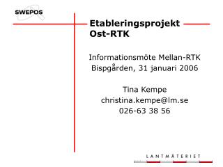 Etableringsprojekt Ost-RTK