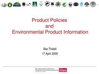 Product Policies and Environmental Product Information