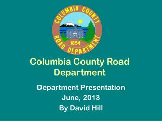 Columbia County Road Department