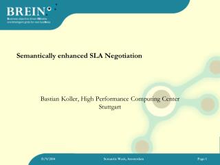 Semantically enhanced SLA Negotiation