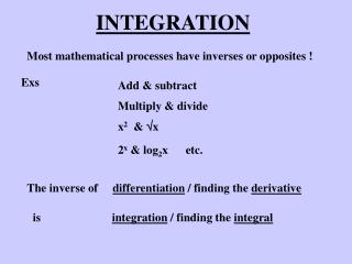 INTEGRATION