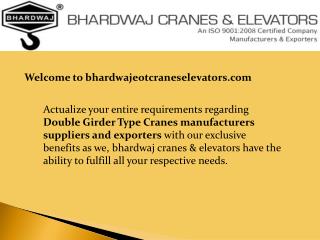 Double Girder EOT Cranes Manufacturers in India