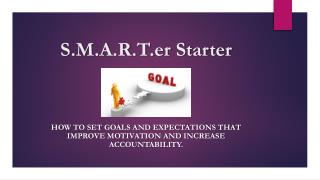 S.M.A.R.T.er Starter