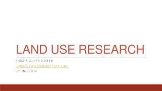 Land use Research